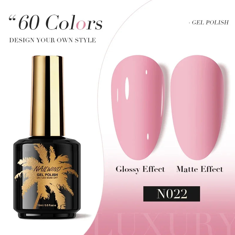 ROSALIND Gel Nail Polish 8ml - Semi-Permanent UV Gel, Solid Color, Salon Quality