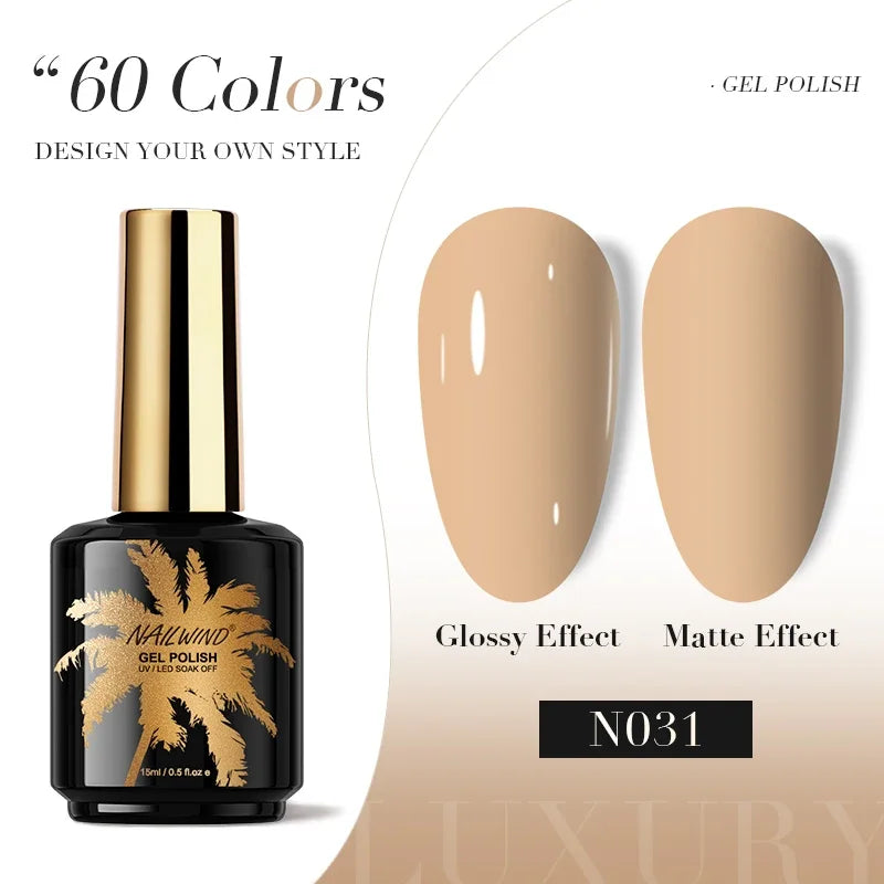 ROSALIND Gel Nail Polish 8ml - Semi-Permanent UV Gel, Solid Color, Salon Quality