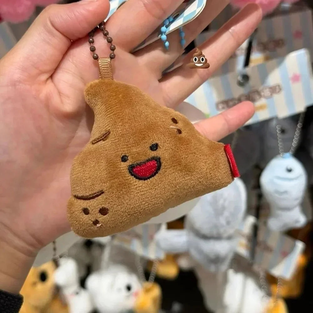 Fun Plush Keychain Toilet Series Stuffed Keychains Creative Design Small Plush Doll Bag Pendant Keyrings for Friends Gifts Keys