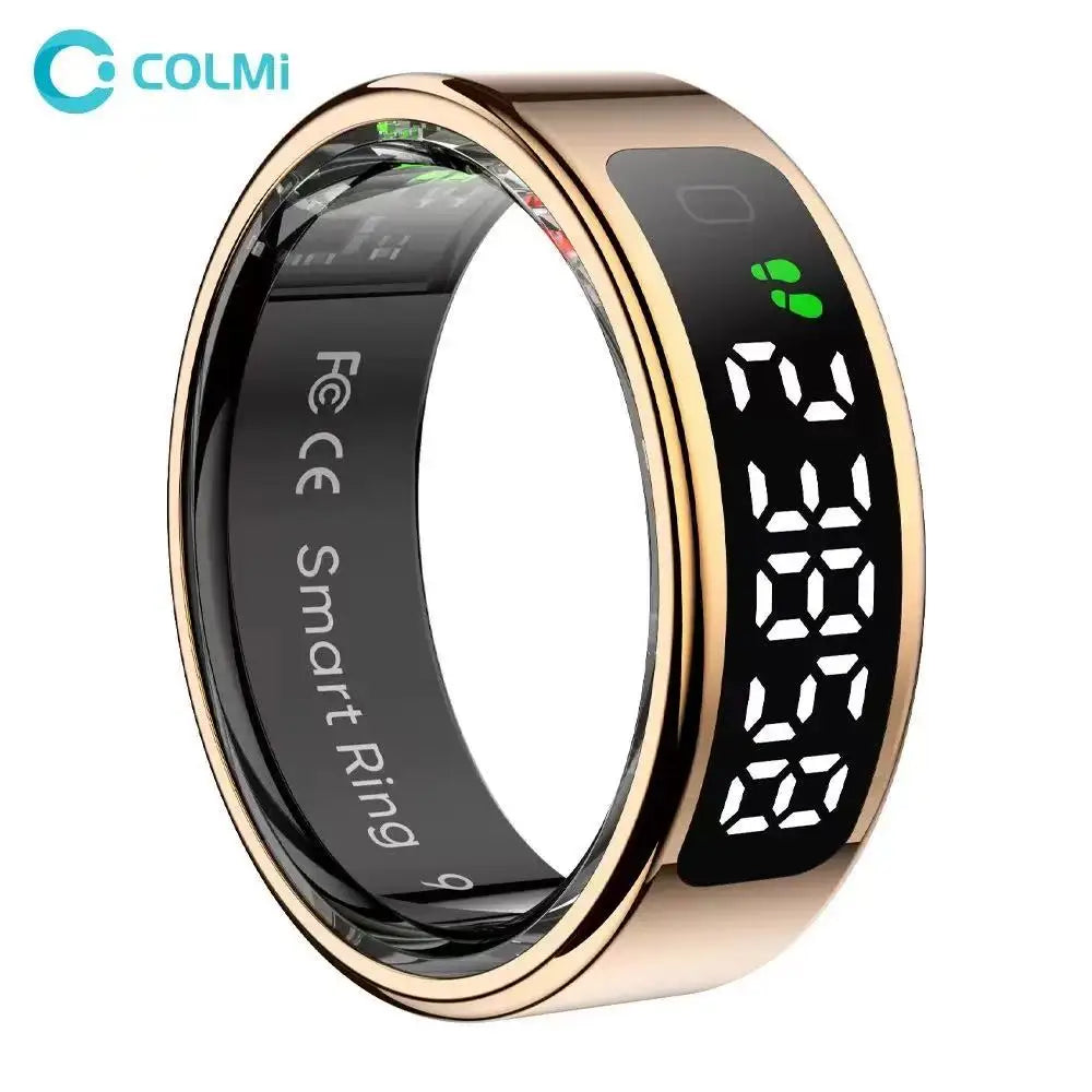 COLMI R12 Smart Ring - Health Tracking Ring with Display Screen & Wireless Charging