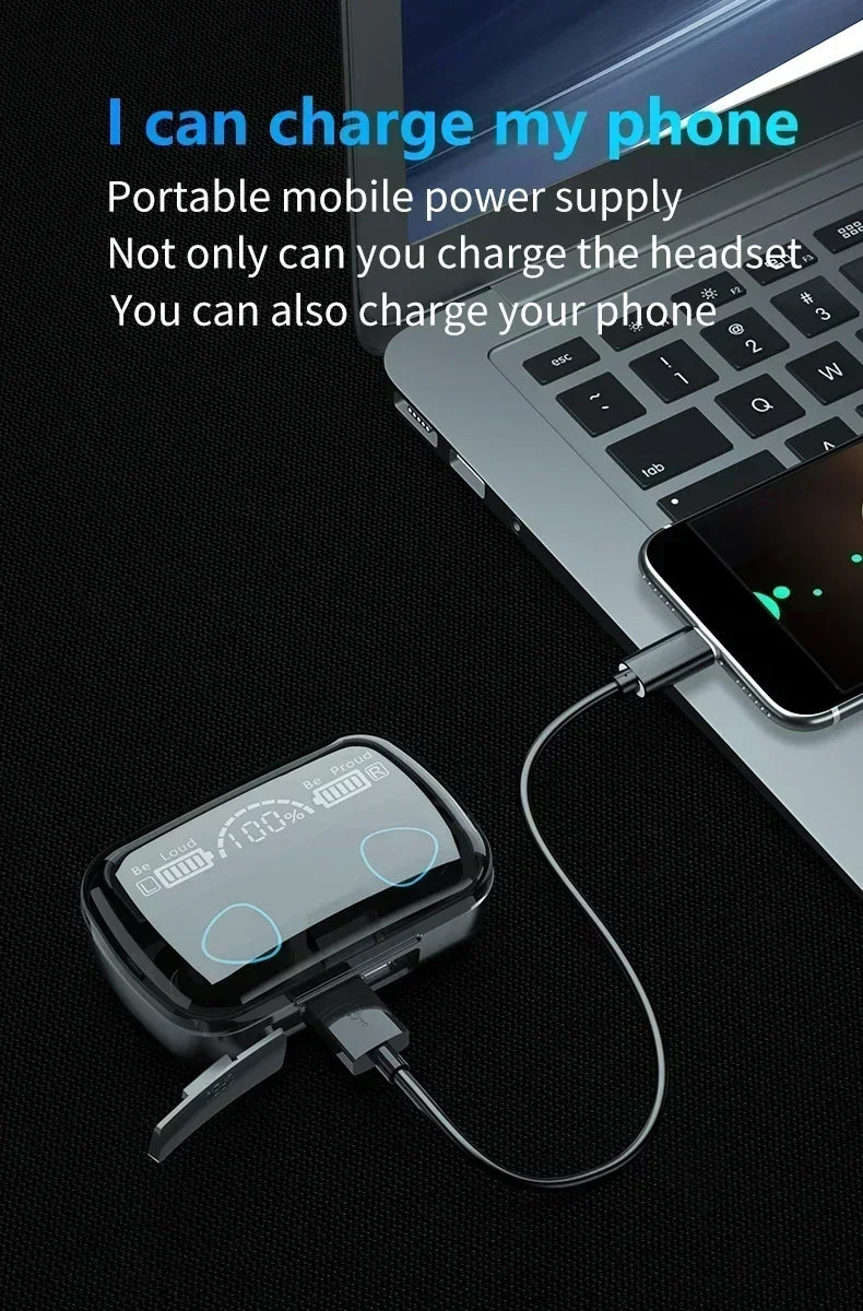 M10 Wireless Earbuds – Waterproof Bluetooth Sport Earphones with Noise Cancelling
