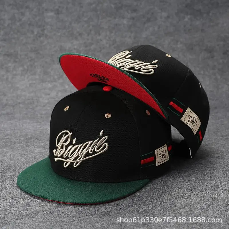 Korean Style Hip-Hop Flat Brim Cap - Unisex Adjustable Baseball Hat with Sun Protection