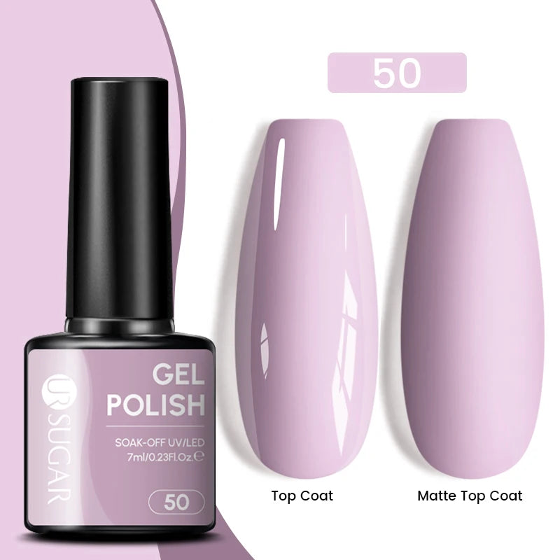 Glitter Gel Nail Polish – Semi-Permanent UV LED Gel with Sparkling Shimmer Finish