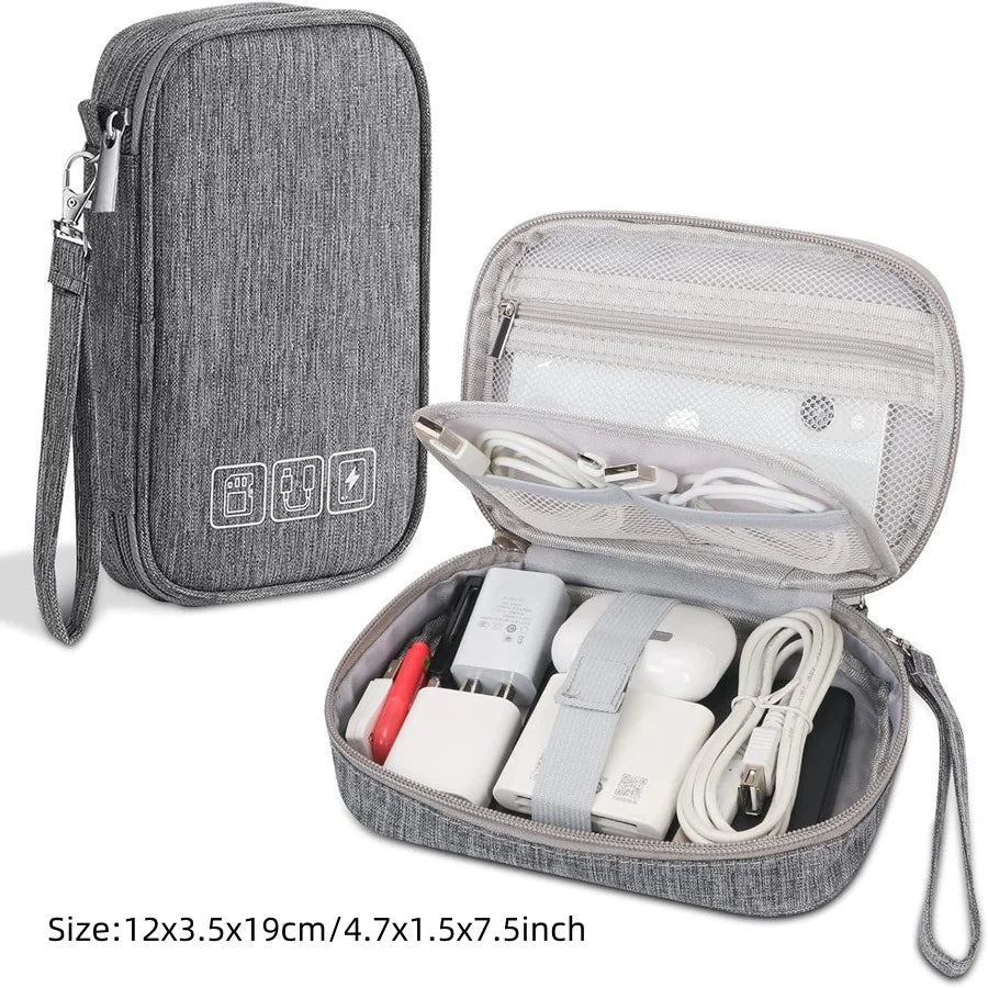 Waterproof Cable Storage Bag – Digital Electronics Organizer