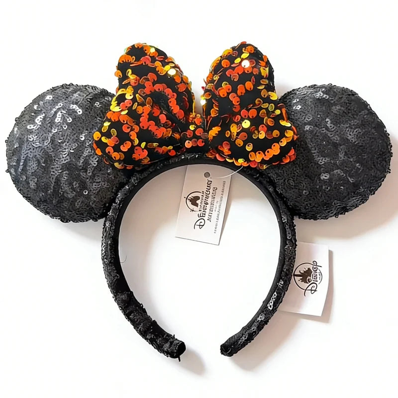 Disney Mickey Ears Headband – Minnie Sequin Party Hairband for Women & Girls