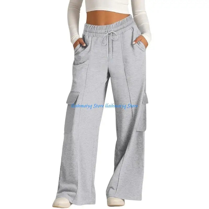 Women's High-Waist Baggy Joggers - Workout & Casual Sweatpants