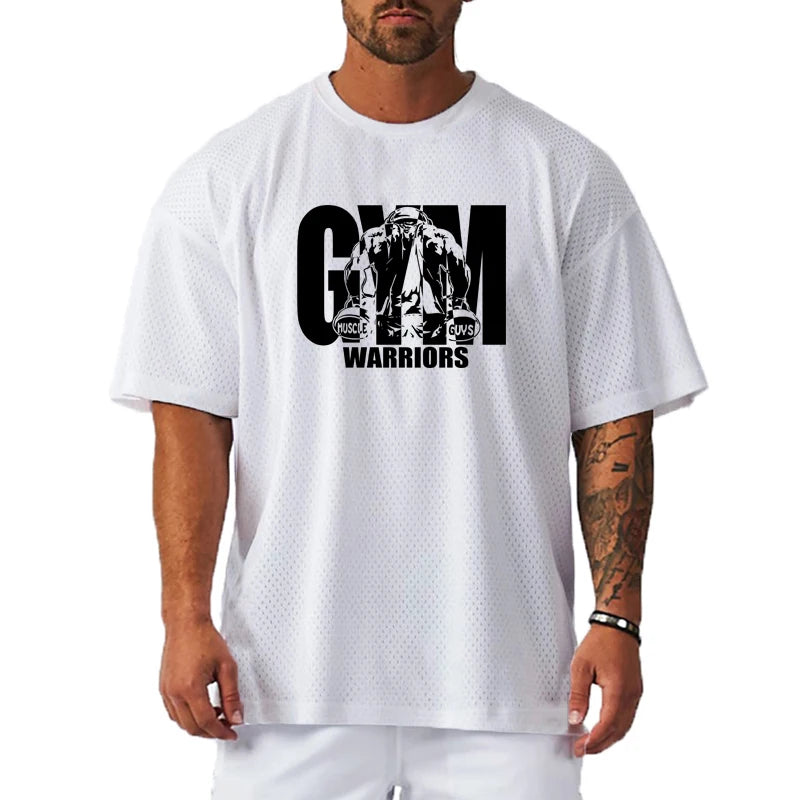 Oversized Men’s Sports T-Shirt Gym Fitness Tee