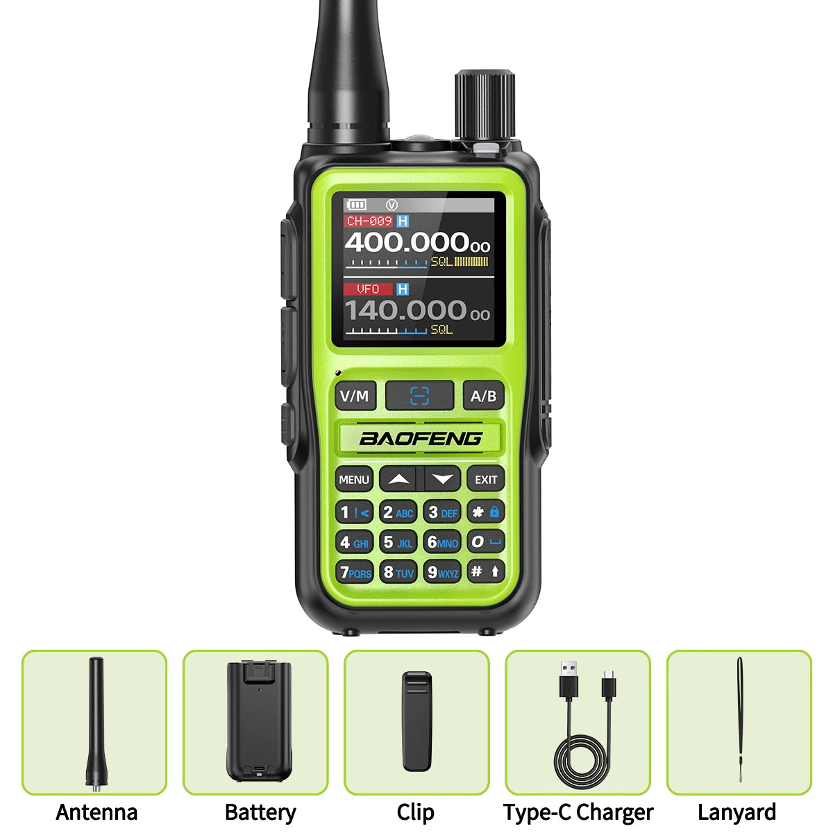 Baofeng UV-5R Mini Walkie Talkie - Bluetooth, Type-C Charging & Dual PTT