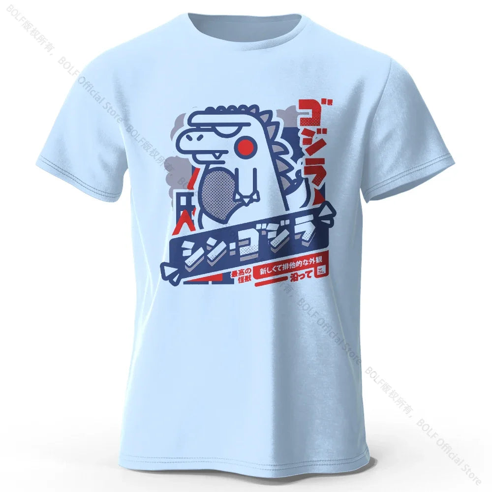 Harajuku Animal Print Cotton T-Shirt Unisex Casual
