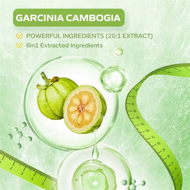 Garcinia Cambogia Capsules - Natural Fat Burner & Appetite Suppressant for Weight Loss