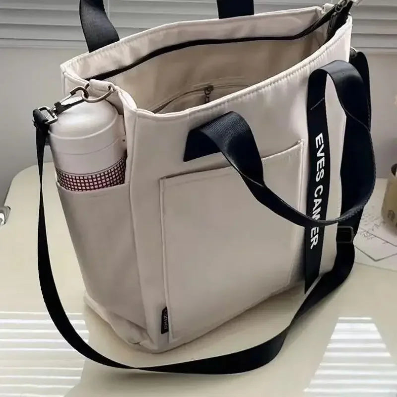 Casual Tote Bag – Large Capacity Waterproof Canvas Messenger Bag