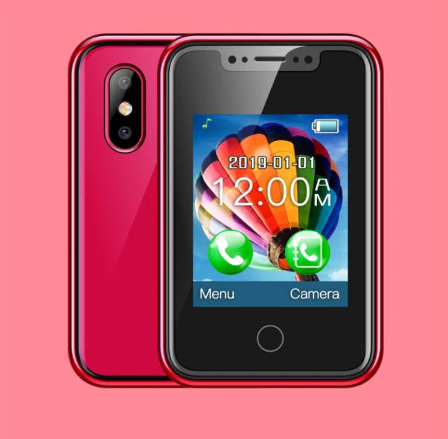 Mini Wearable Phone - 1.77" Touchscreen Dual SIM Bluetooth Mobile Device with Voice Changer