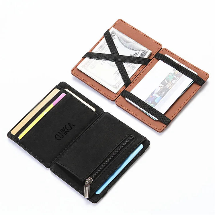 PU Leather Magic Wallet – Zipper Coin Pocket