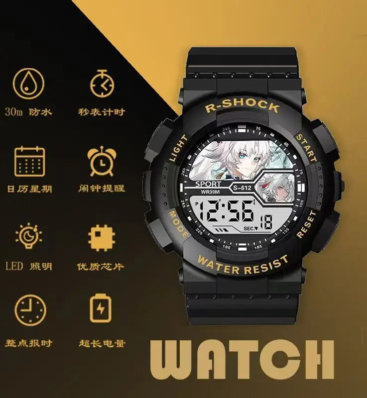 The Simpsons Anime Waterproof Watch – Sports Chronograph Electronic Watch for Boys & Girls