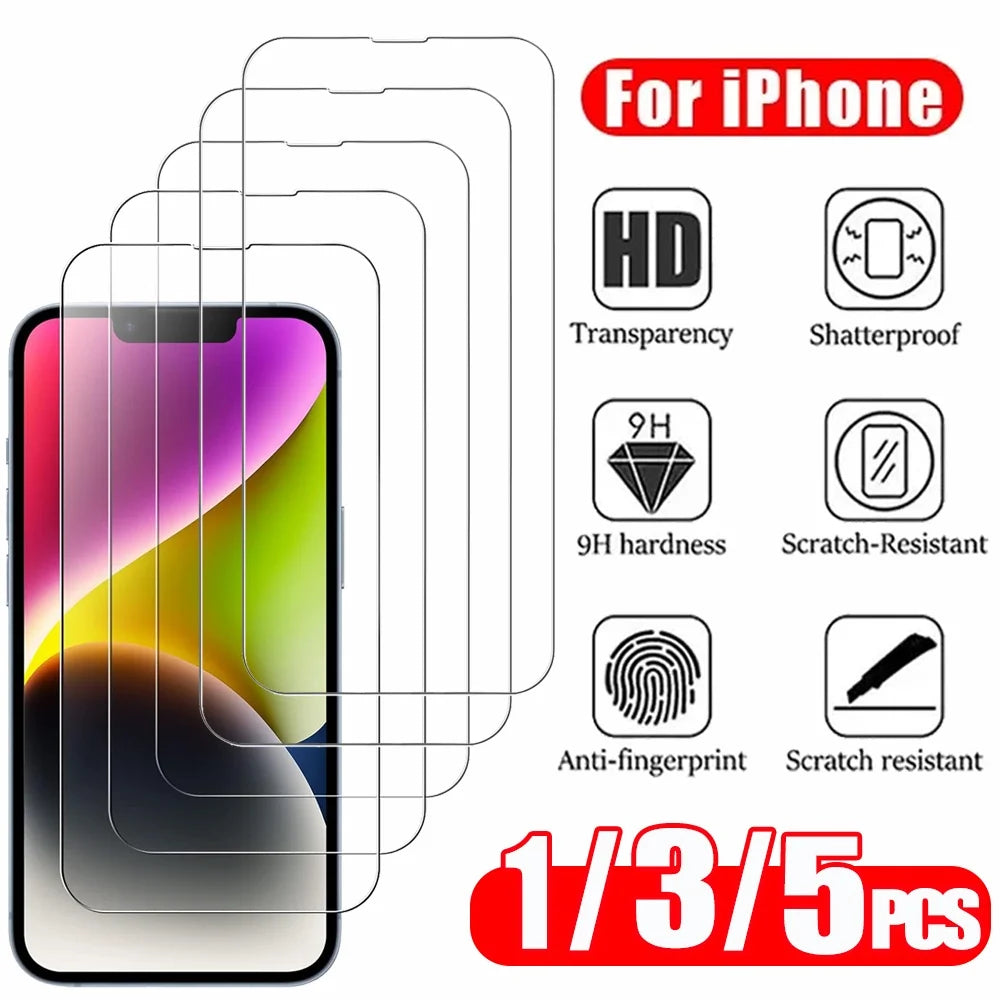 HD Tempered Glass Screen Protector for iPhone 11–17
