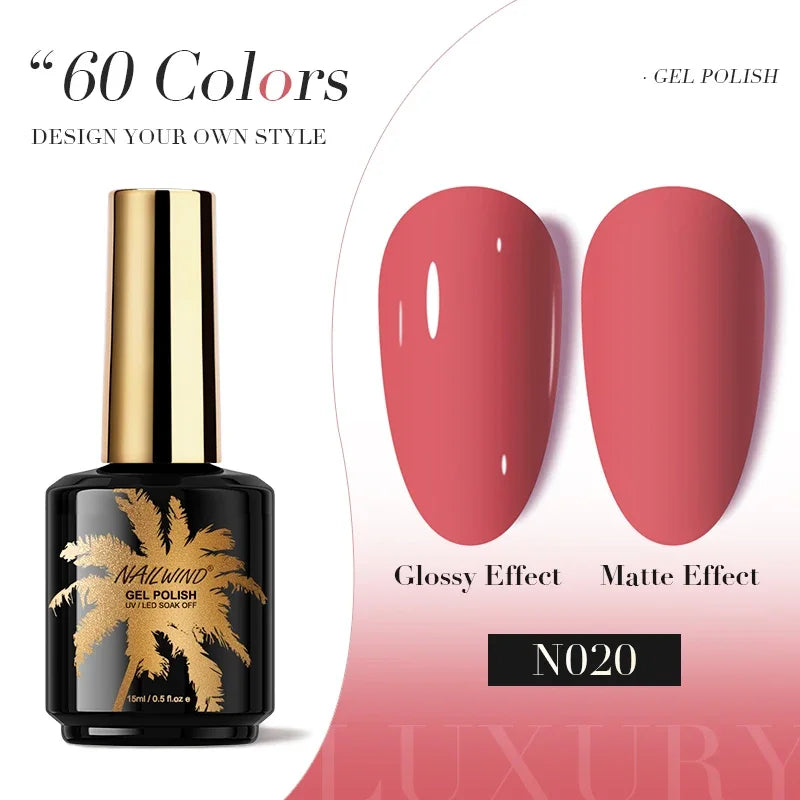 ROSALIND Gel Nail Polish 8ml - Semi-Permanent UV Gel, Solid Color, Salon Quality