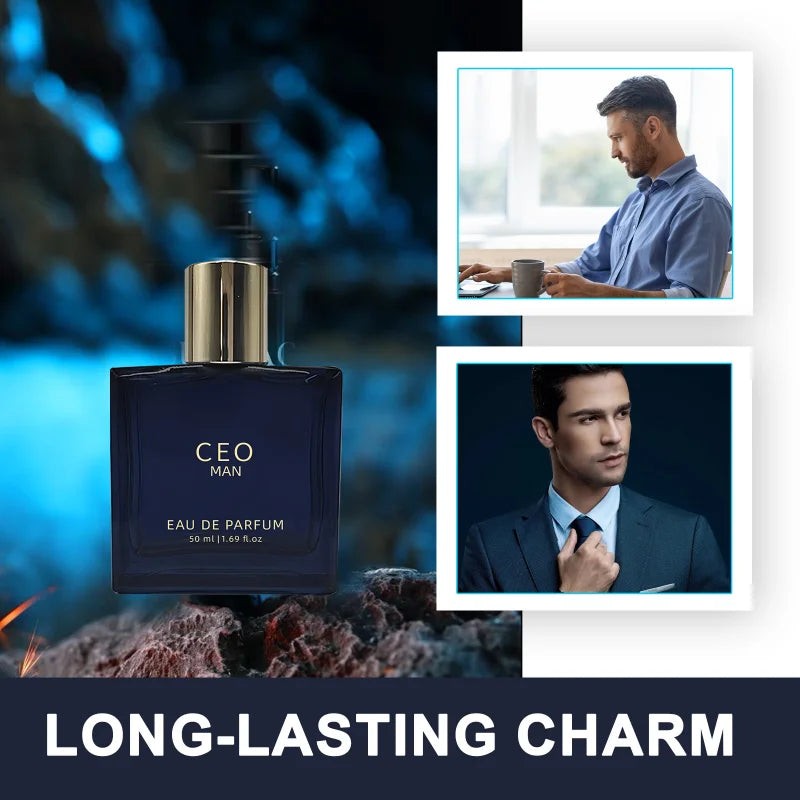 Fresh Sandalwood Vanilla Men's Cologne - Long-Lasting Eau de Parfum for Couples' Dates (50ml/100ml)