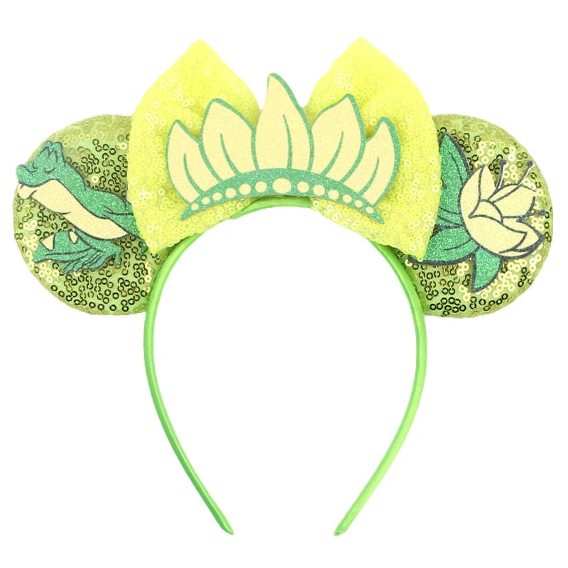 Disney Colorful Sequins Bow Headband – Rainbow Hair Accessory for Girls & Disney Fans