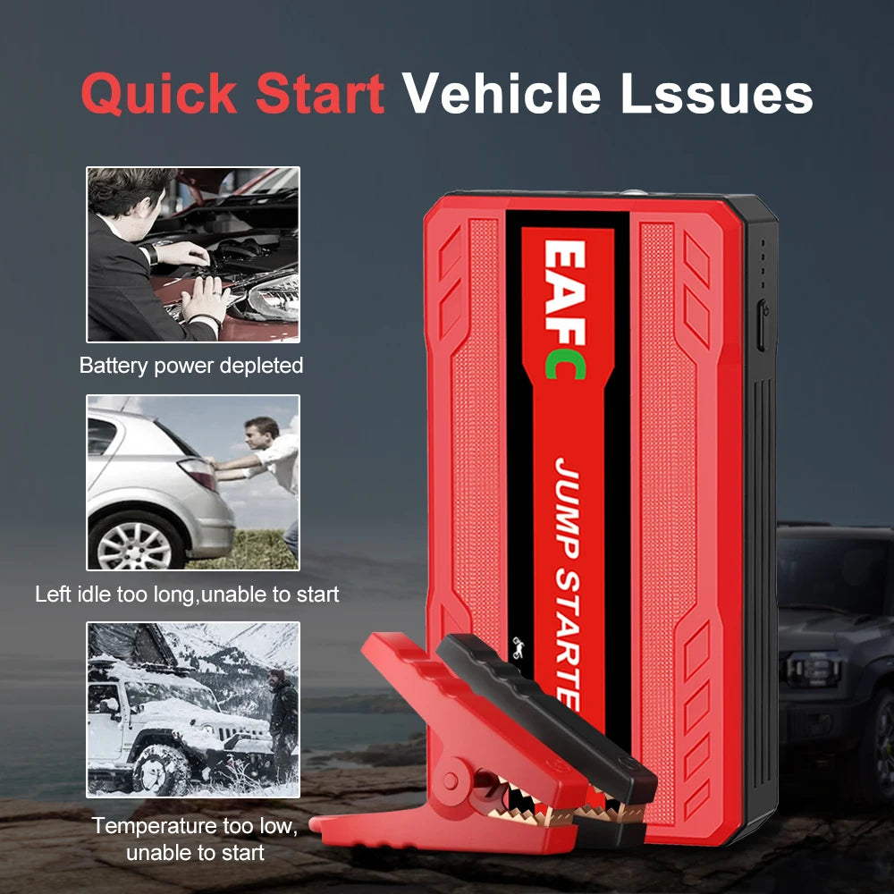 🚨 NEVER GET STRANDED AGAIN! 600A Jump Starter - Your Pocket-Sized Tow Truck 🔋