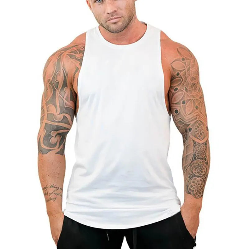 Men's Breathable Athletic Vest - Loose Fit Sleeveless Tank for Running, Gym & Outdoor Sports