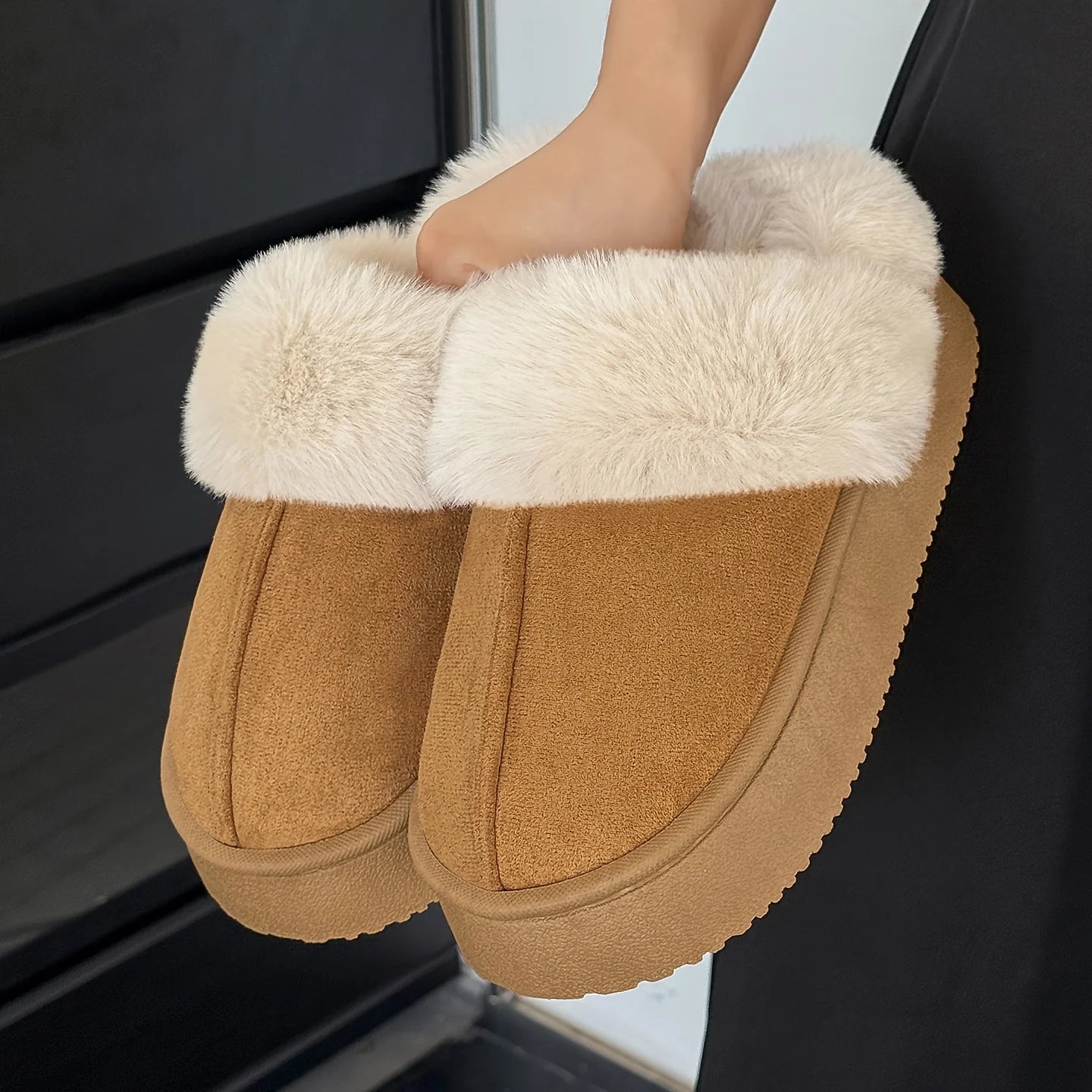 Winter Warm House Slippers - Thick Plush Sole Soft Unisex Indoor Shoes for Home & Office