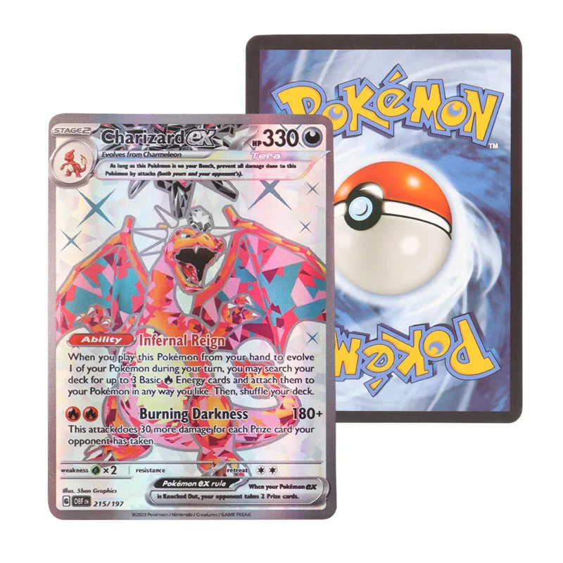 Pokemon Cards 60/100 Pcs – Obsidian Flames Charizard EX Collection