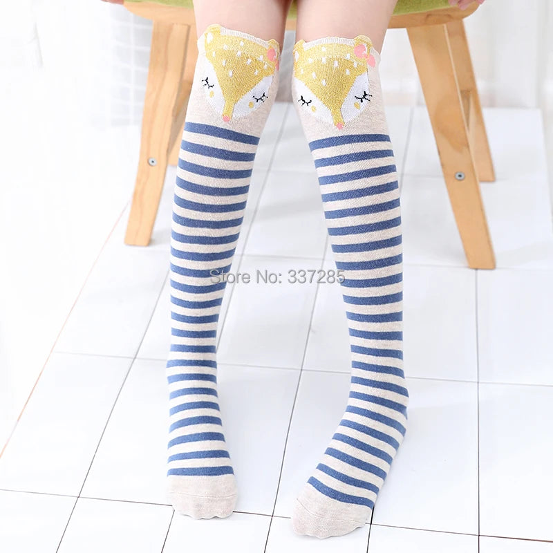 Cute Cartoon Kids Socks Animal Pattern Crew