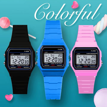Kids LED Sports Watch - Waterproof Digital Watch with Alarm for Boys & Girls