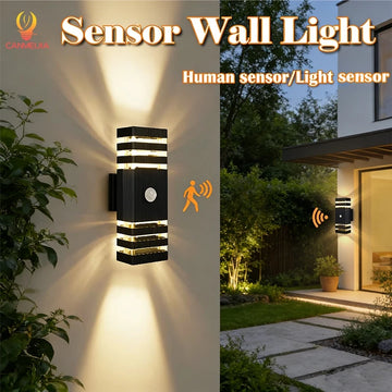 Smart Motion Sensor LED Wall Lights - Waterproof Outdoor Porch & Garden Lamp (110V-220V)
