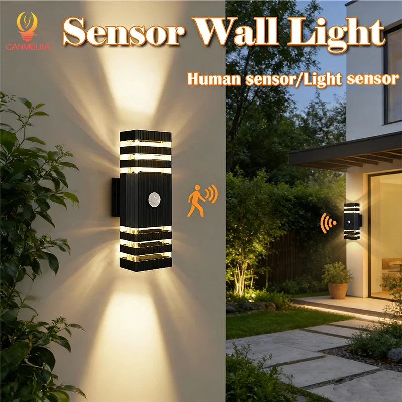 Smart Motion Sensor LED Wall Lights - Waterproof Outdoor Porch & Garden Lamp (110V-220V)