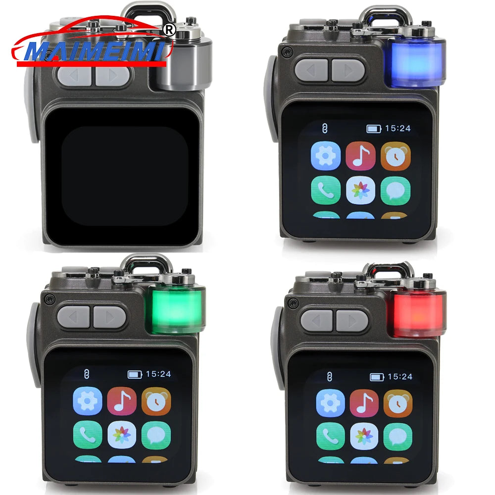 LED Display Bluetooth Speaker – RGB Desktop Subwoofer with Clock, Weather & Custom Wallpapers