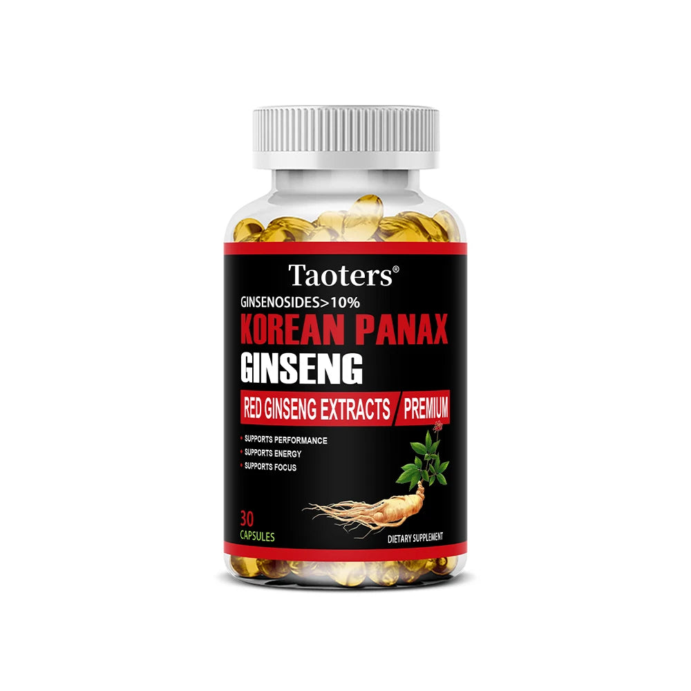 Korean Red Ginseng Supplement - Energy, Vitality & Mental Performance Boost