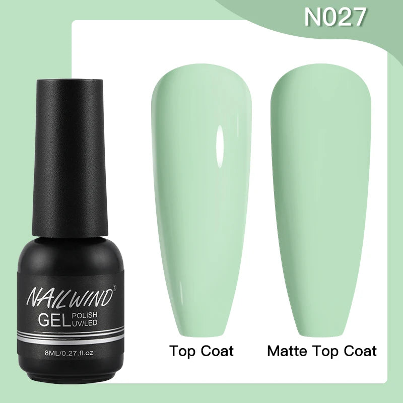 ROSALIND Gel Nail Polish 8ml - Semi-Permanent UV Gel, Solid Color, Salon Quality