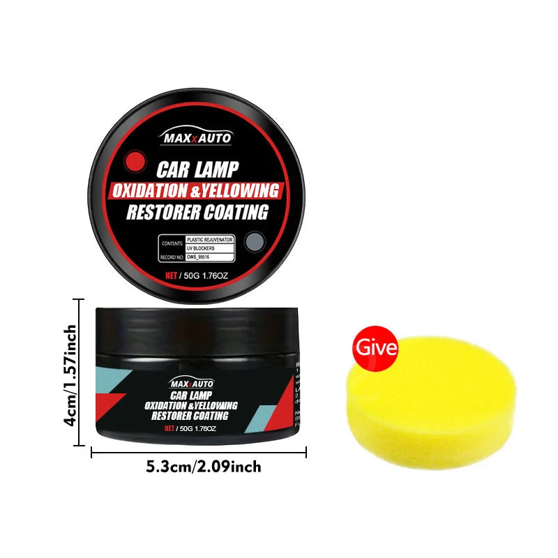 Car Headlight Restoration Kit – Remove Yellowing, Haze & Scratches Fast