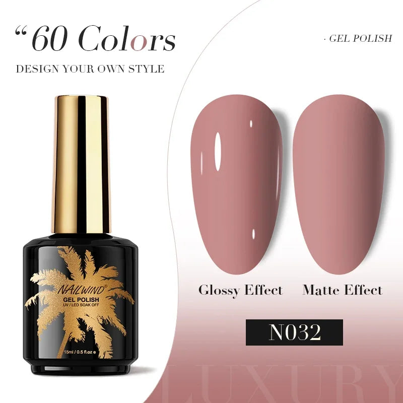 ROSALIND Gel Nail Polish 8ml - Semi-Permanent UV Gel, Solid Color, Salon Quality