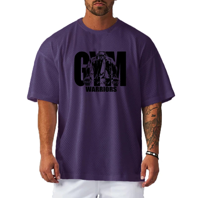Oversized Men’s Sports T-Shirt Gym Fitness Tee