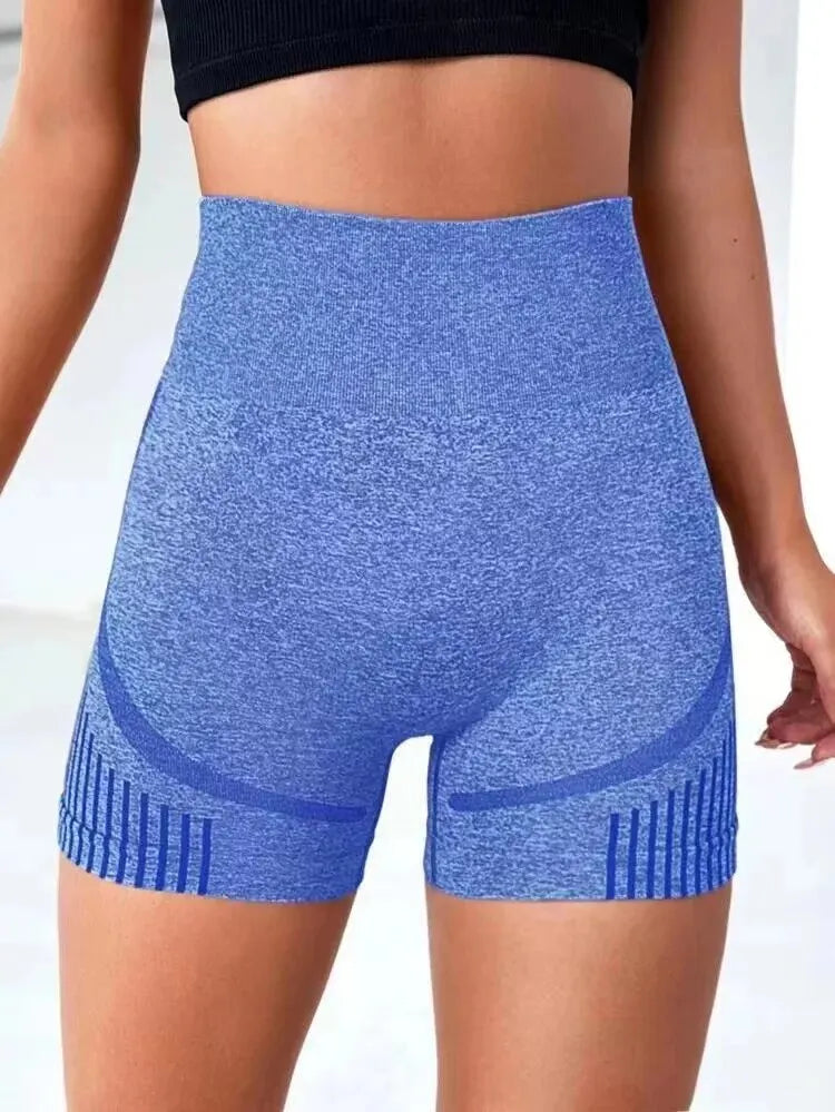 Women's Butt-Lift Yoga Shorts - High-Waist Seamless Workout Shorts for Gym & Fitness