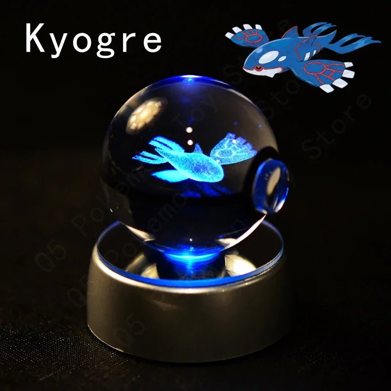 Pokemon Crystal Ball LED Night Light – Anime Lamp