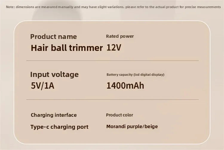 Electric Fabric Shaver - USB Rechargeable Lint Remover with LED Display for Clothes