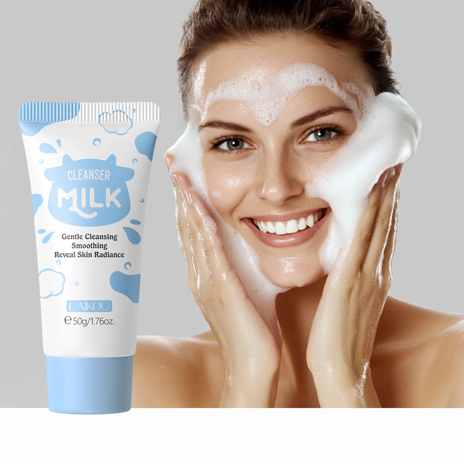 3-Piece Skincare Set – Milk Extract Serum, Moisturizer & Cleanser