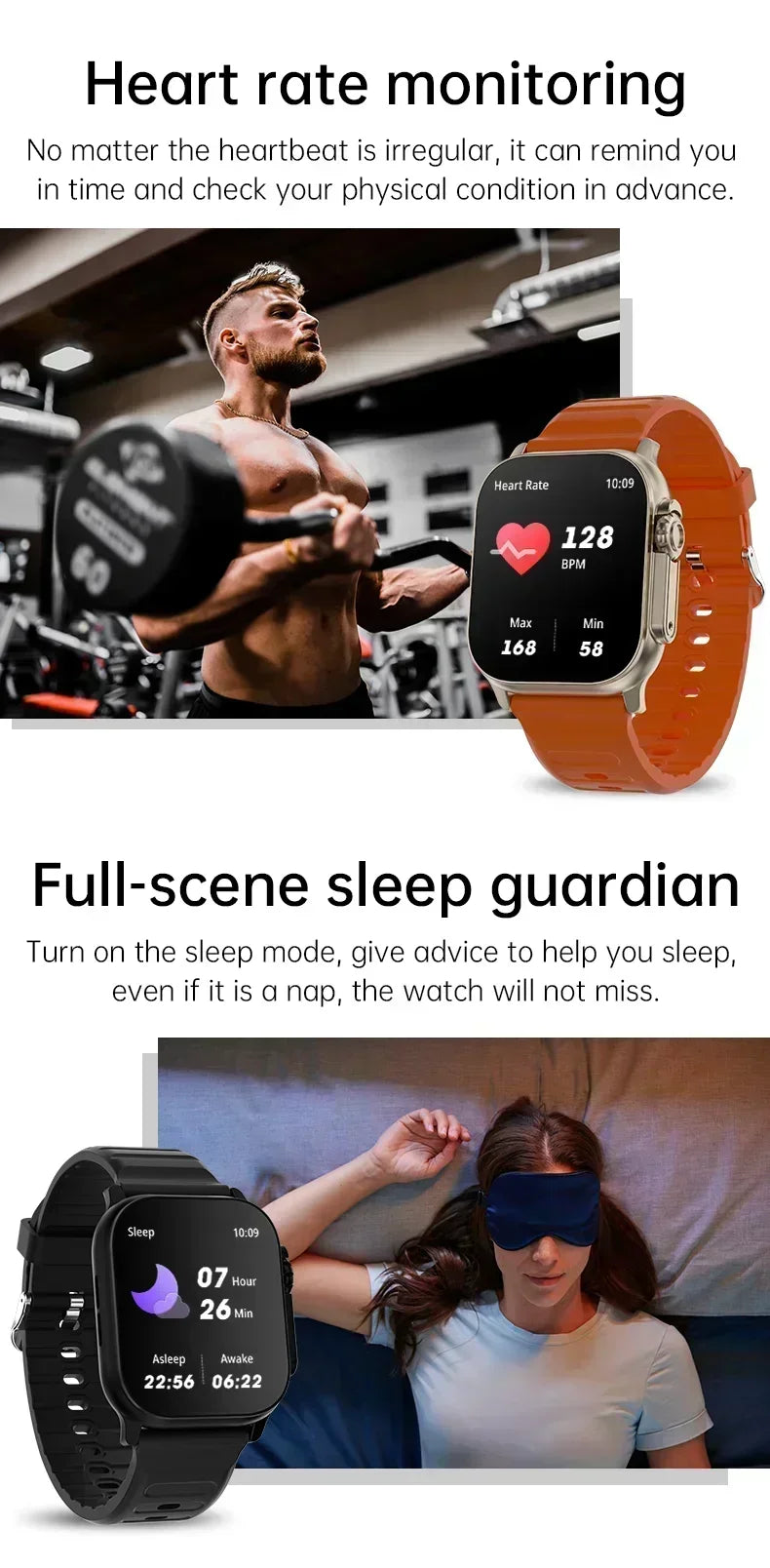 Watch 10 Ultra Smart Watch 49mm — NFC, GPS, Bluetooth Call & Wireless Charging