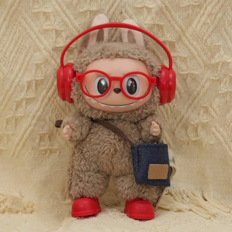 Labubu DIY Accessories Set - Shoes, Glasses & Headphones for V1/V2 Plush Dolls
