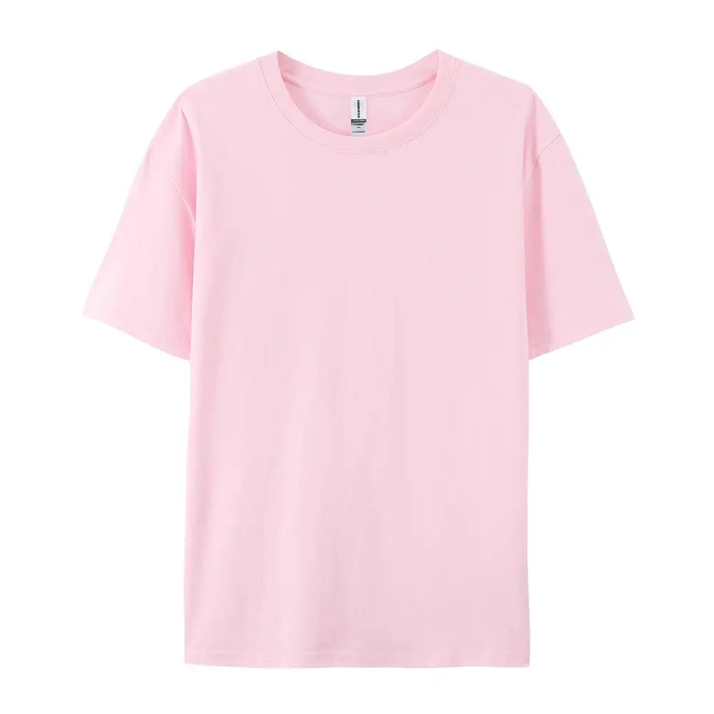 Solid Cotton T-Shirt Men & Women Casual Top