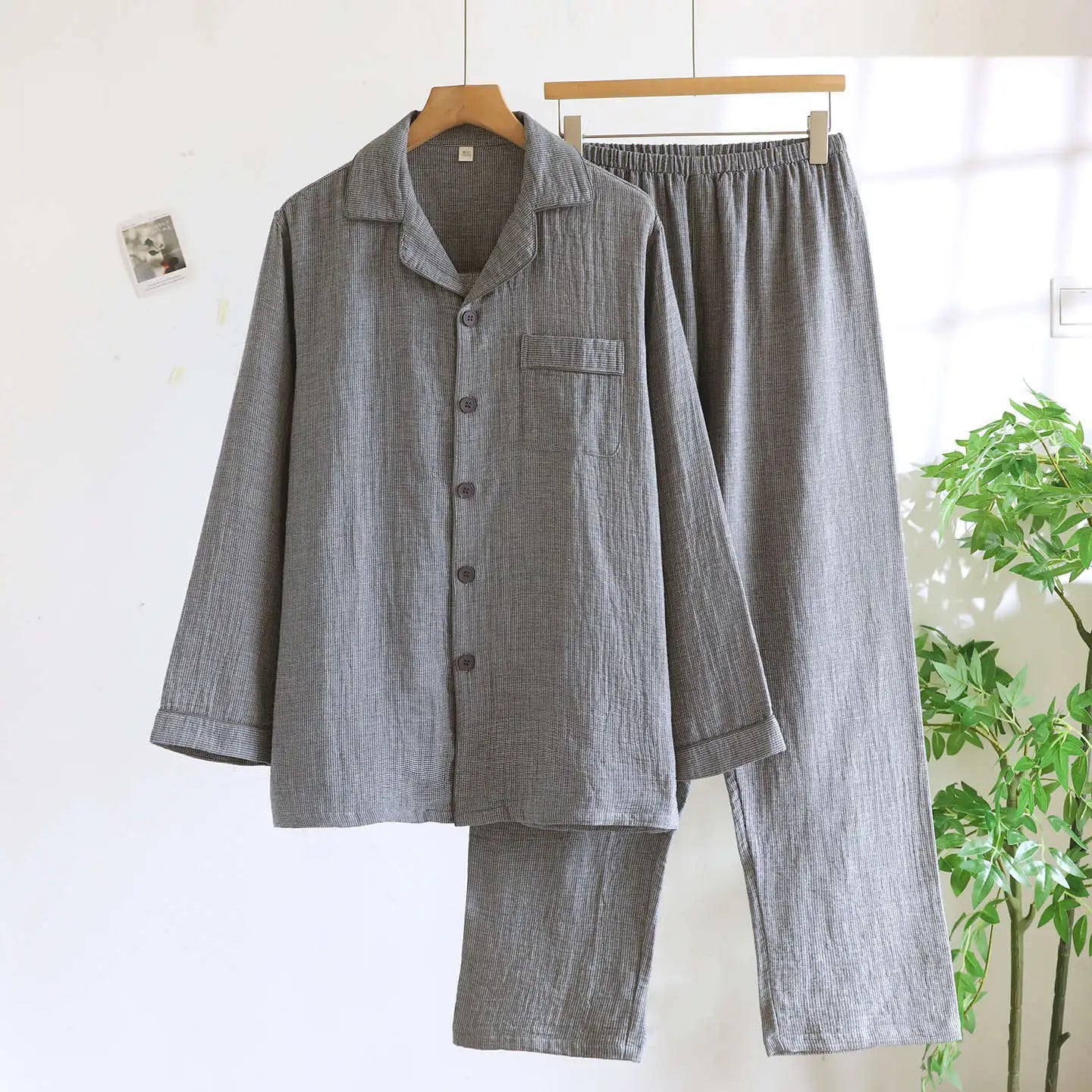 Couple Pajama Set 2026 – Cotton Long Sleeve Pants