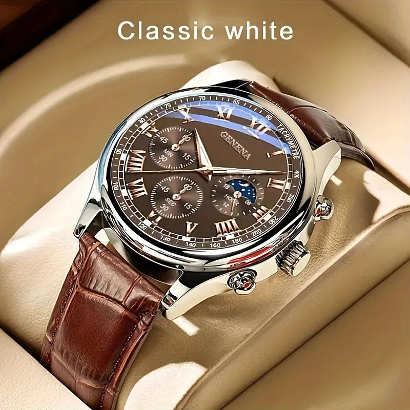 Men's Business Quartz Watch - Luxury Waterproof Luminous Wristwatch