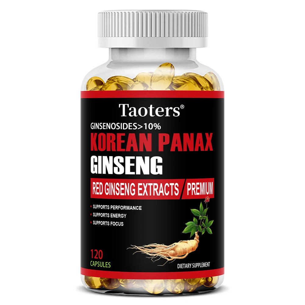 Korean Red Ginseng Supplement - Energy, Vitality & Mental Performance Boost