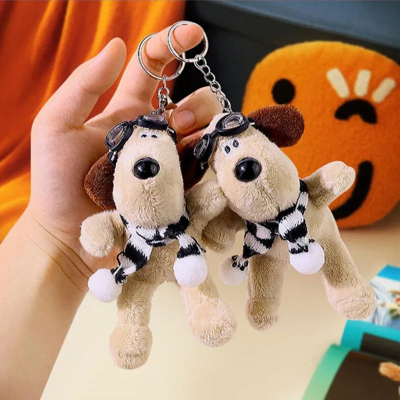 Cartoon Plush Key Pendant Cute Dog Plush Pendant Plush Toy Keychain Girl Gift Schoolbag Doll Grab Machine Doll Key Pendant