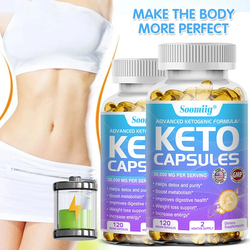 Apple Cider Vinegar Keto Capsules - Fat Burning, Detox & Metabolism Booster