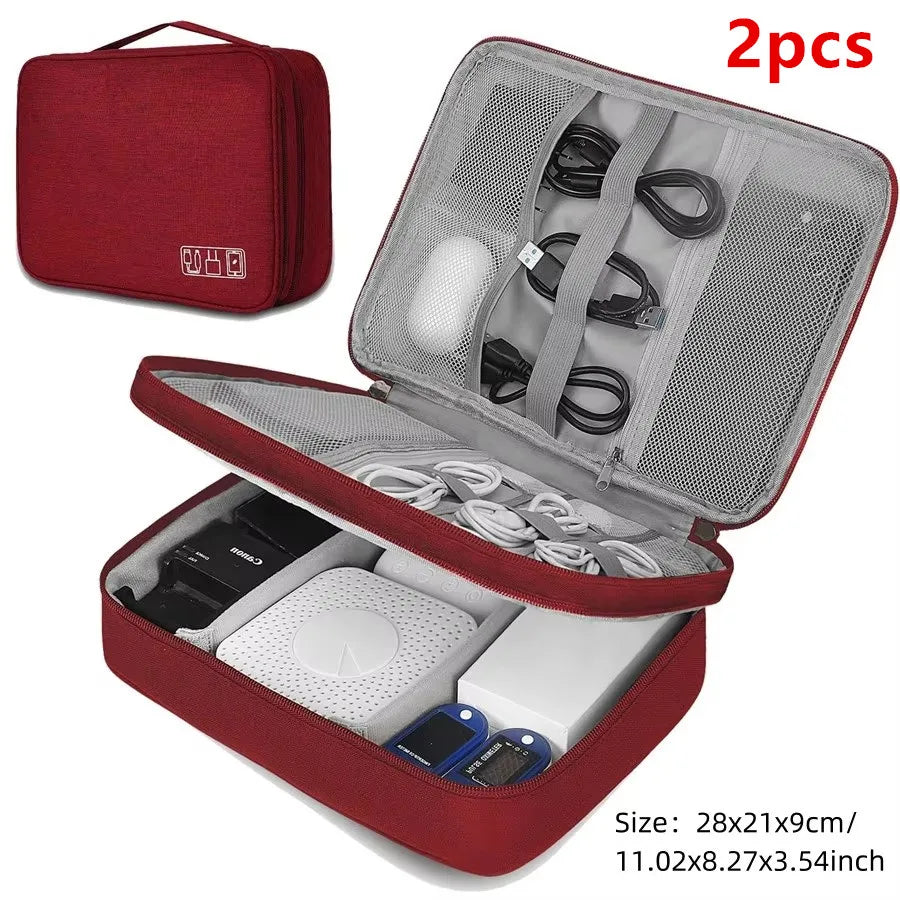 Waterproof Cable Storage Bag – Digital Electronics Organizer