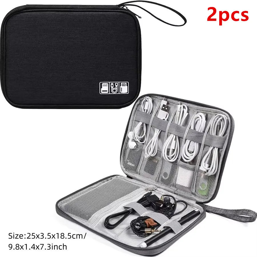 Waterproof Cable Storage Bag – Digital Electronics Organizer